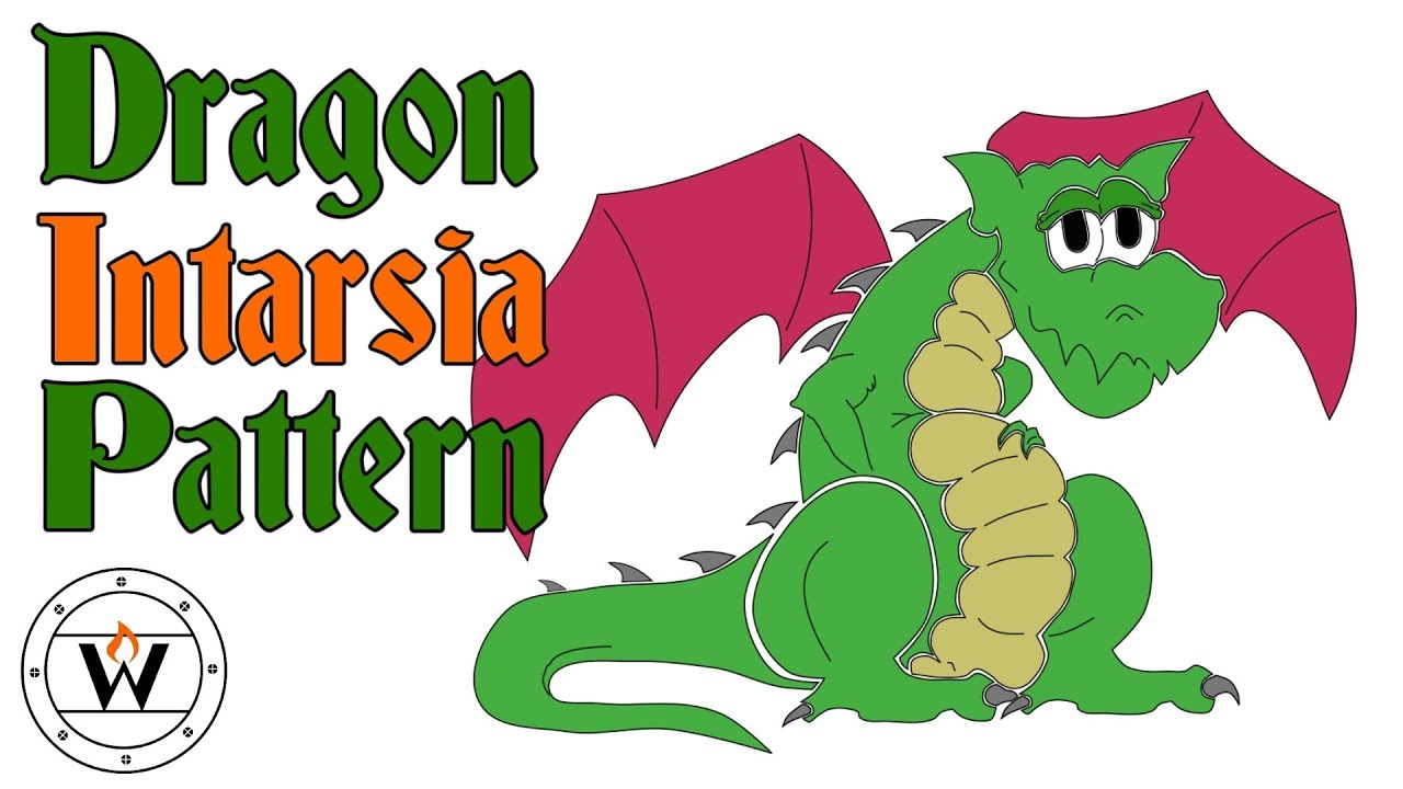 1280x720 Dragon Intarsia Pattern Time Lapse