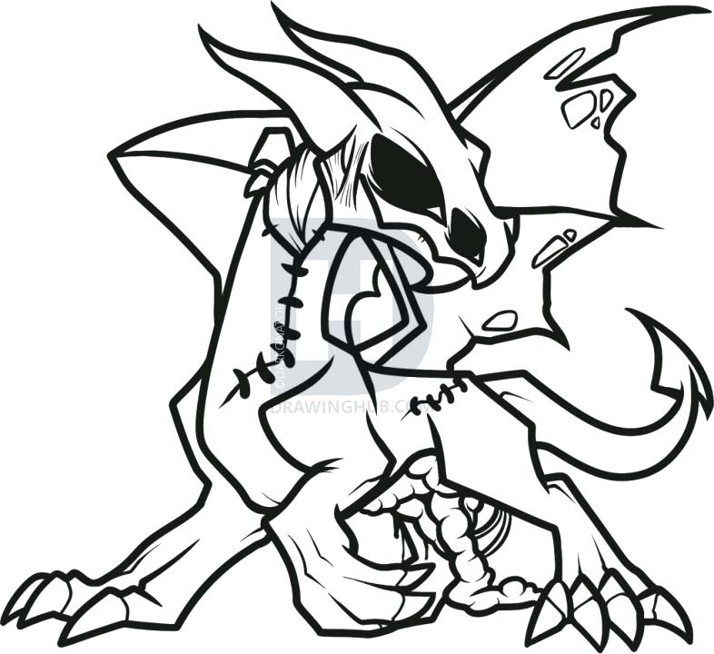 786x720 Dragon Drawing Easy Description Here Is The Finished Line Art When
