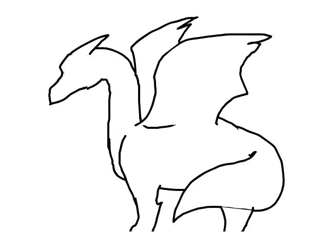 602x452 dragon outlines drawn tattoo free on drawn tattoo dragon outlines