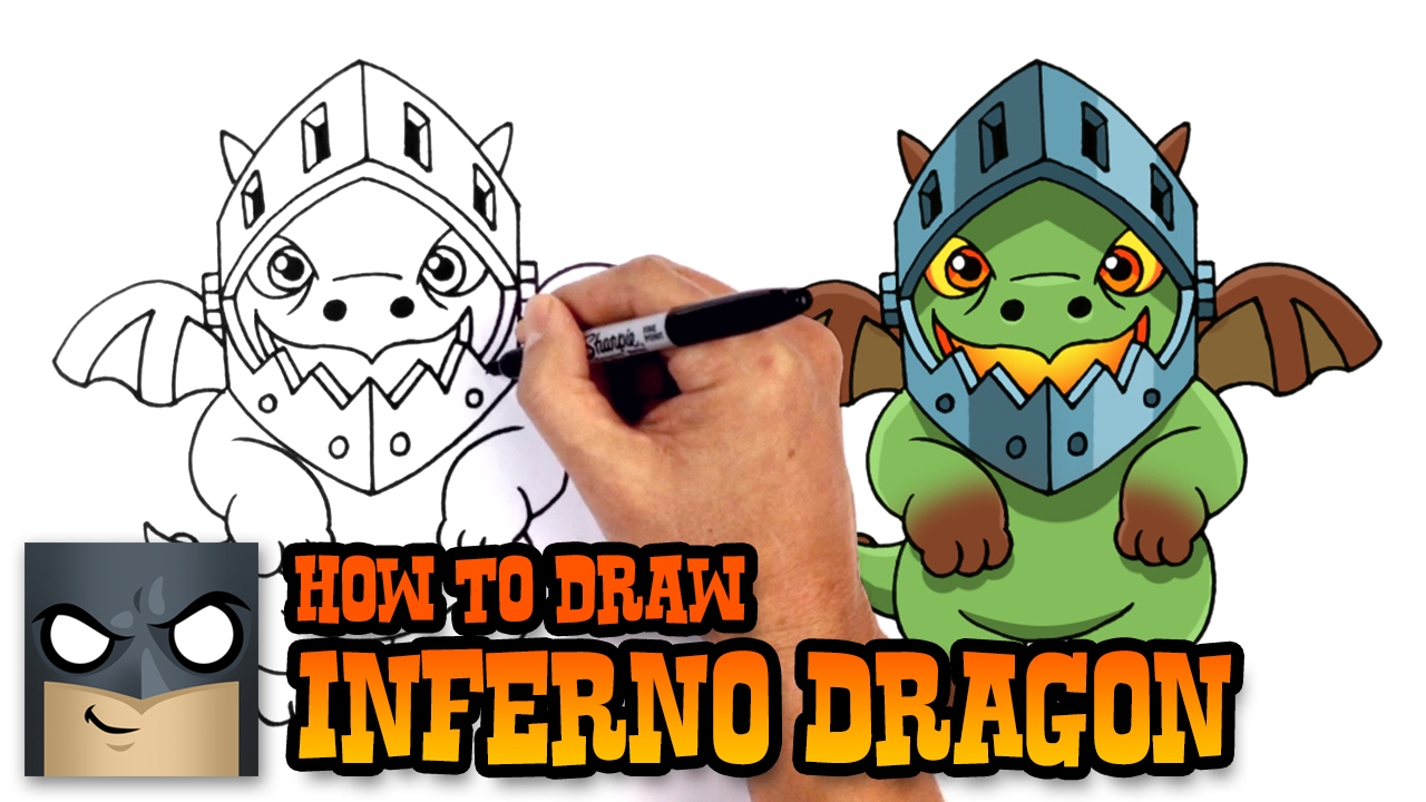 1280x720 how to draw clash royale inferno dragon
