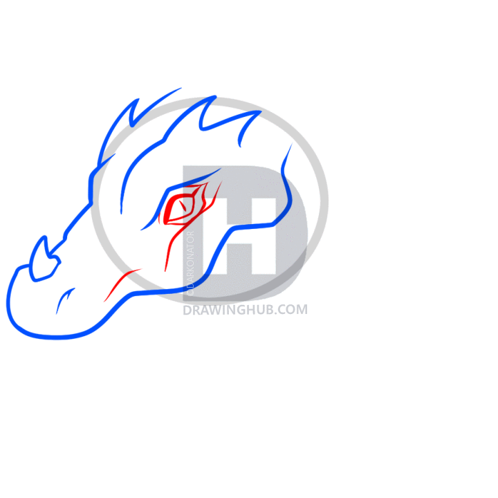 720x720 How To Draw A Dragon, Realistic Dragon, Step