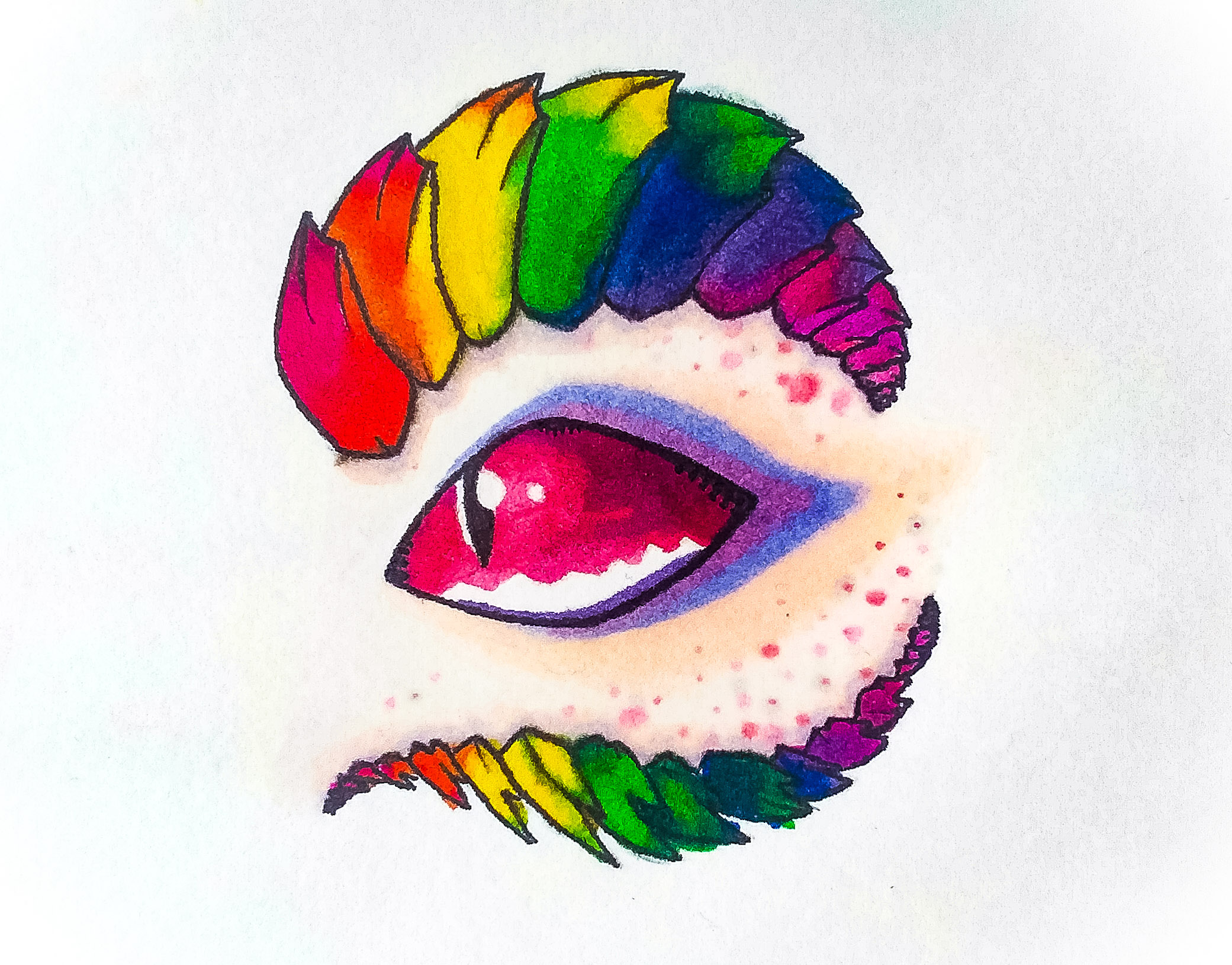2081x1629 Rainbow Dragon Eye