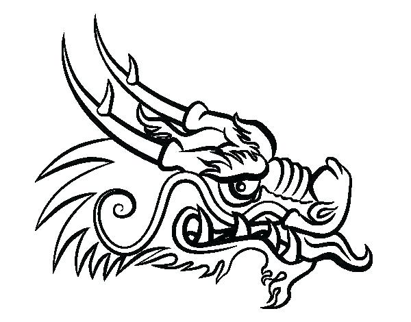 600x470 Drawing Of A Dragon Head