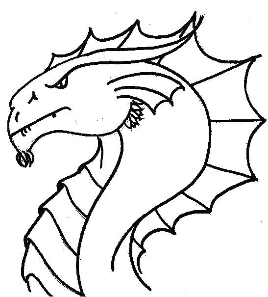 547x605 Dragon Head Coloring