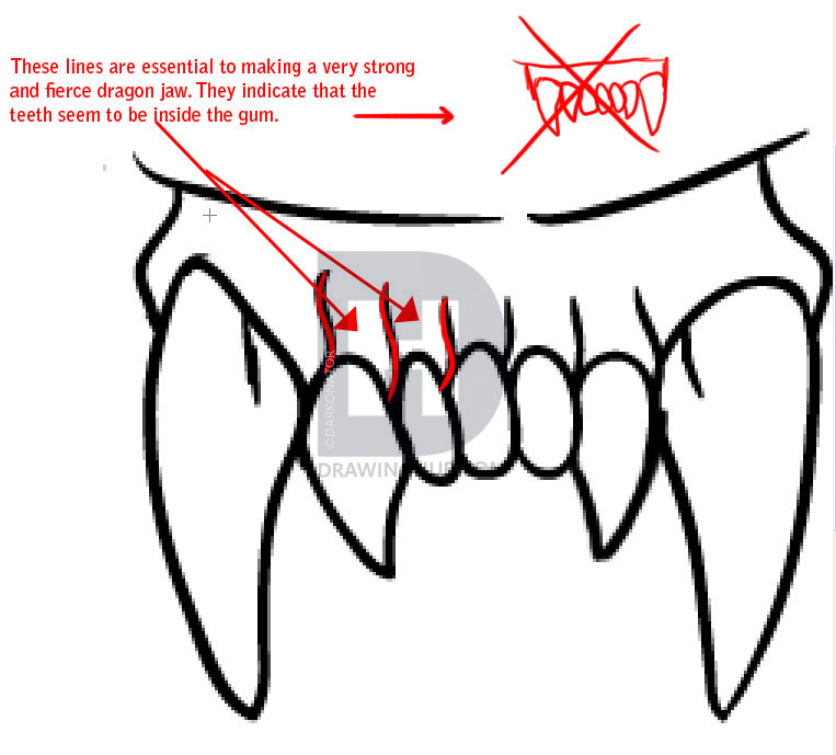 763x689 How To Draw A Dragon Face, Step