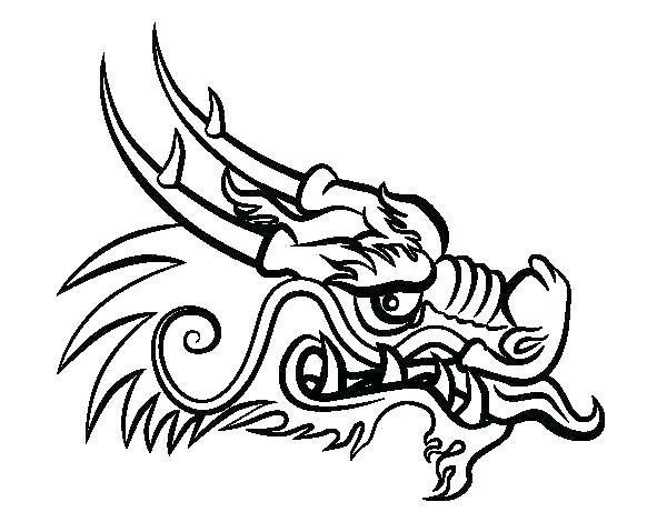 600x470 Coloring Pages For New Year Dragon Mask