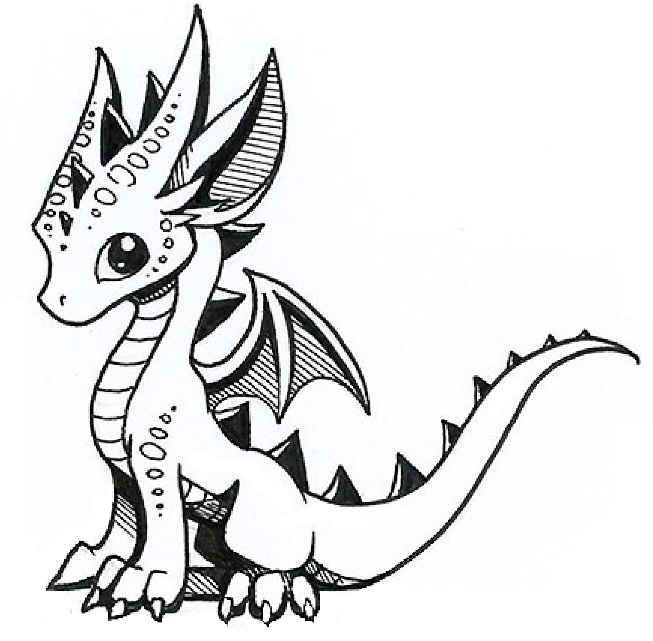 1302x1278 Little Dragon Clipart Fire Dragon
