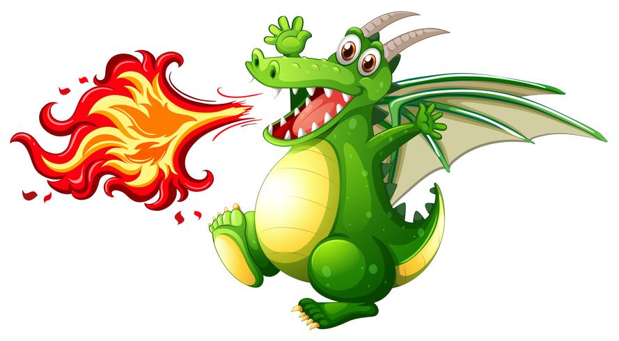 889x490 A Green Dragon Fire
