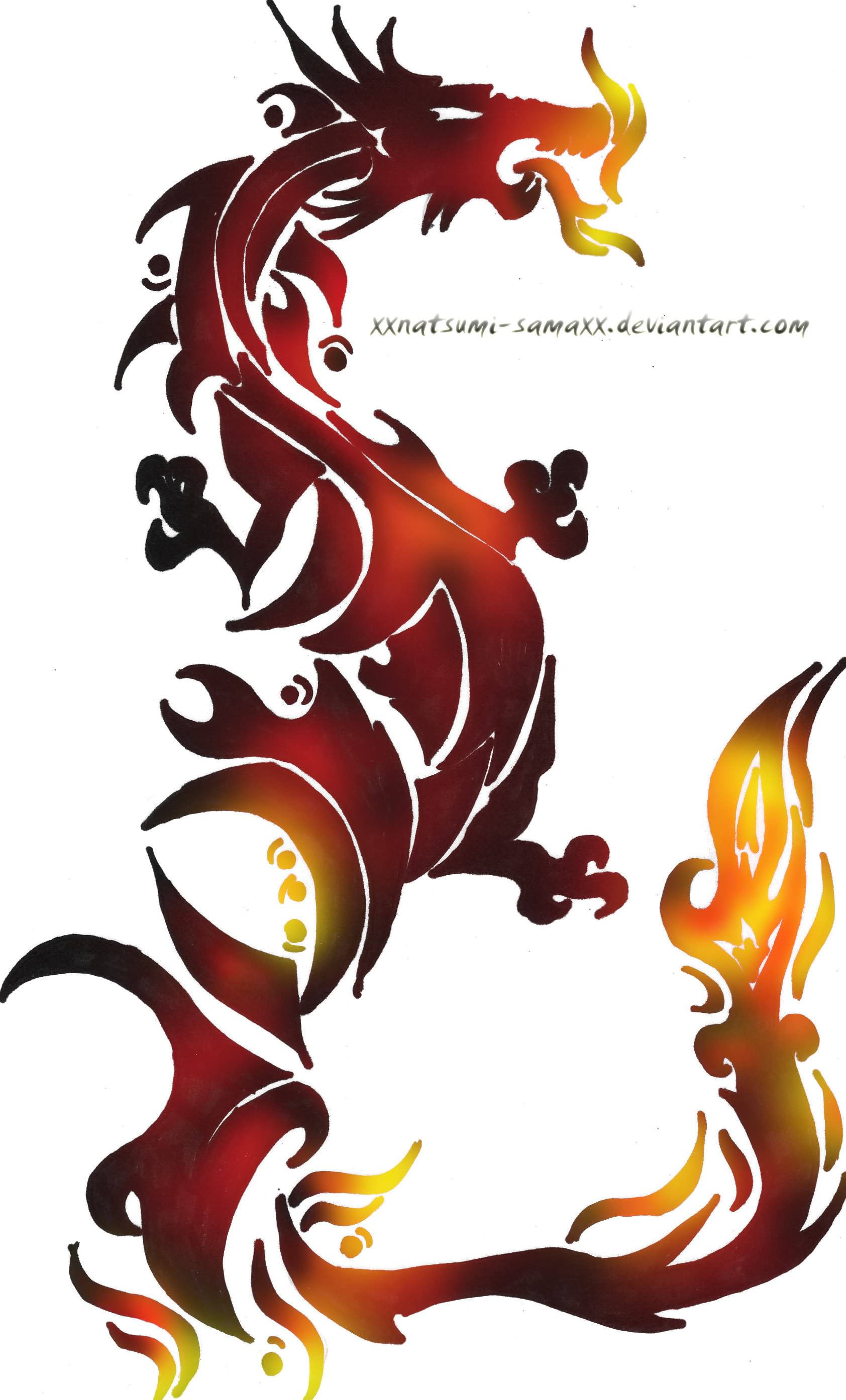 1684x2788 Tattoo Dragon Fire Clip Art