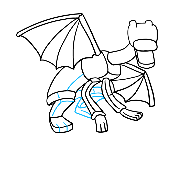 680x678 how to draw ender dragon from minecraft