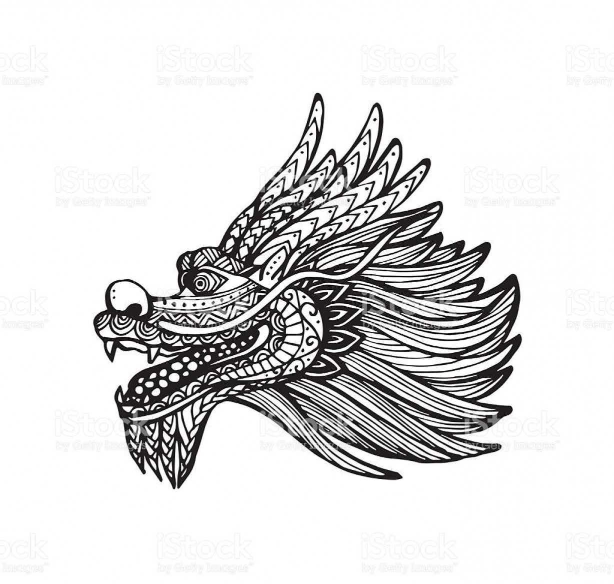 1228x1167 Chinese Dragon Head Drawing Hd Vector Of Chinese Dragon Head