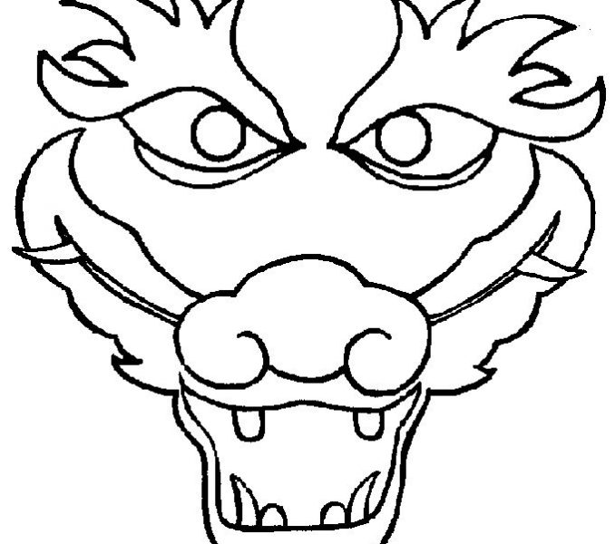 678x600 Chinese Dragon Head Pictures To Print Chinese Dragon Head Drawing