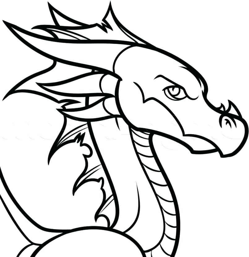 805x831 Easy To Draw Dragons Step