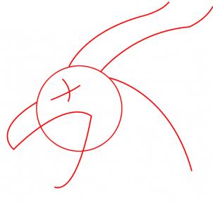 302x288 How To Draw A Dragon Head, Step