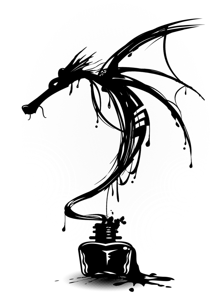 768x1024 Ink Dragon Teefury