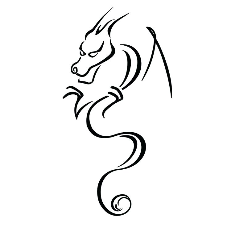 736x736 How To Draw A Small Dragon