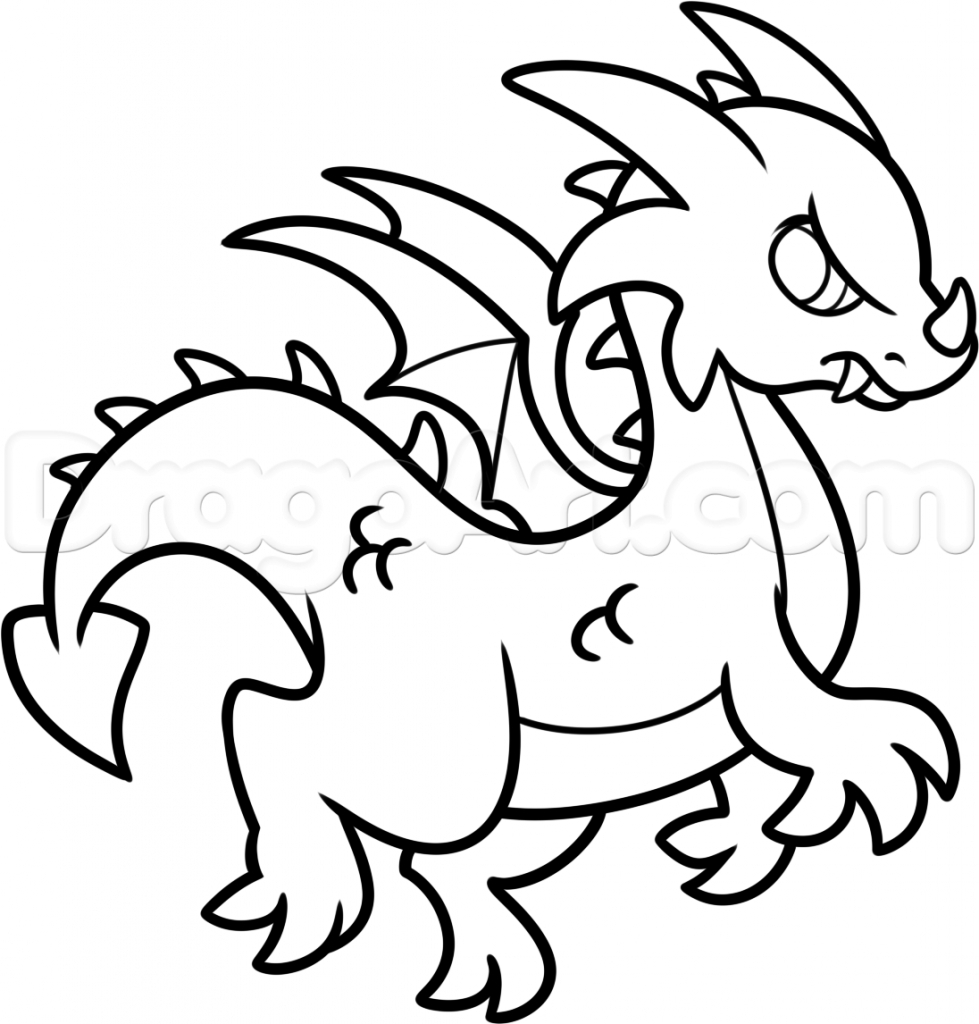 979x1024 Simple Dragon Drawings Simple Dragon Drawings Dragon Outline