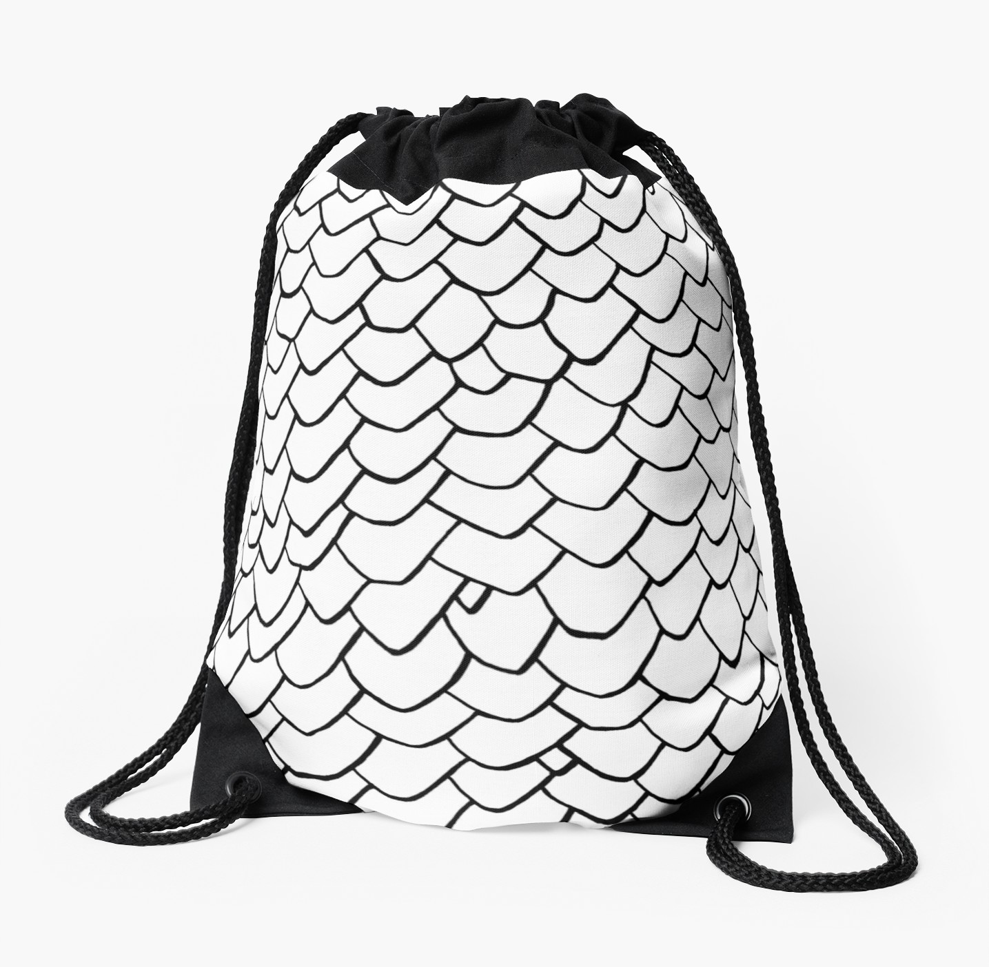 1435x1404 Dragon Scales Clear Drawstring Bag