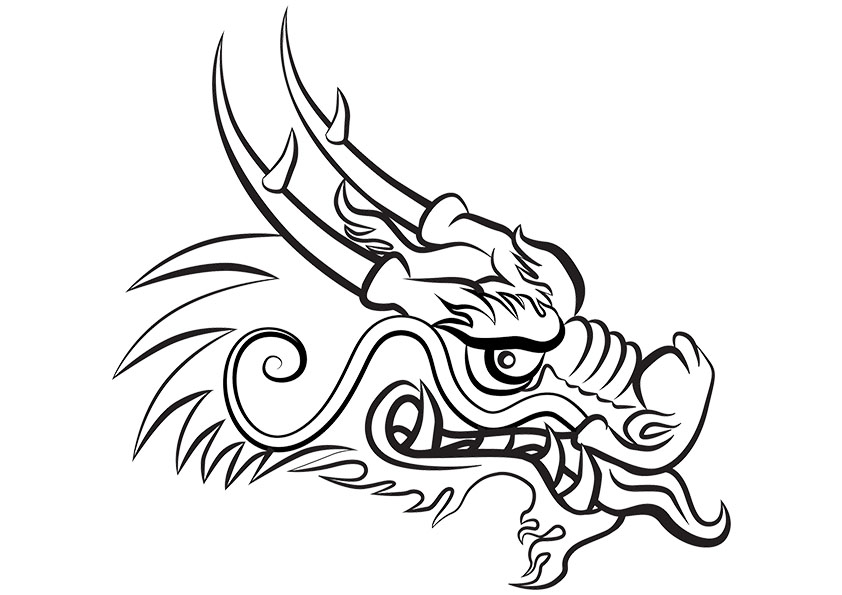 842x595 Free Printable Dragon Coloring Pages For Kids
