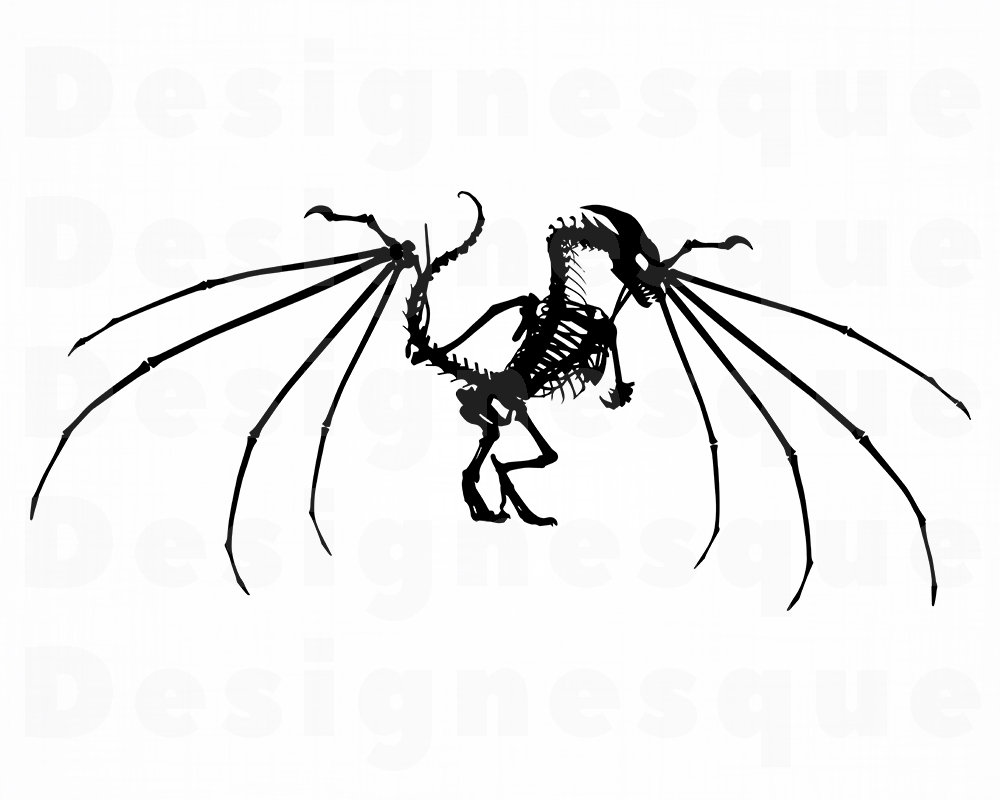 1000x800 dragon skeleton dragon dragon clipart dragon etsy