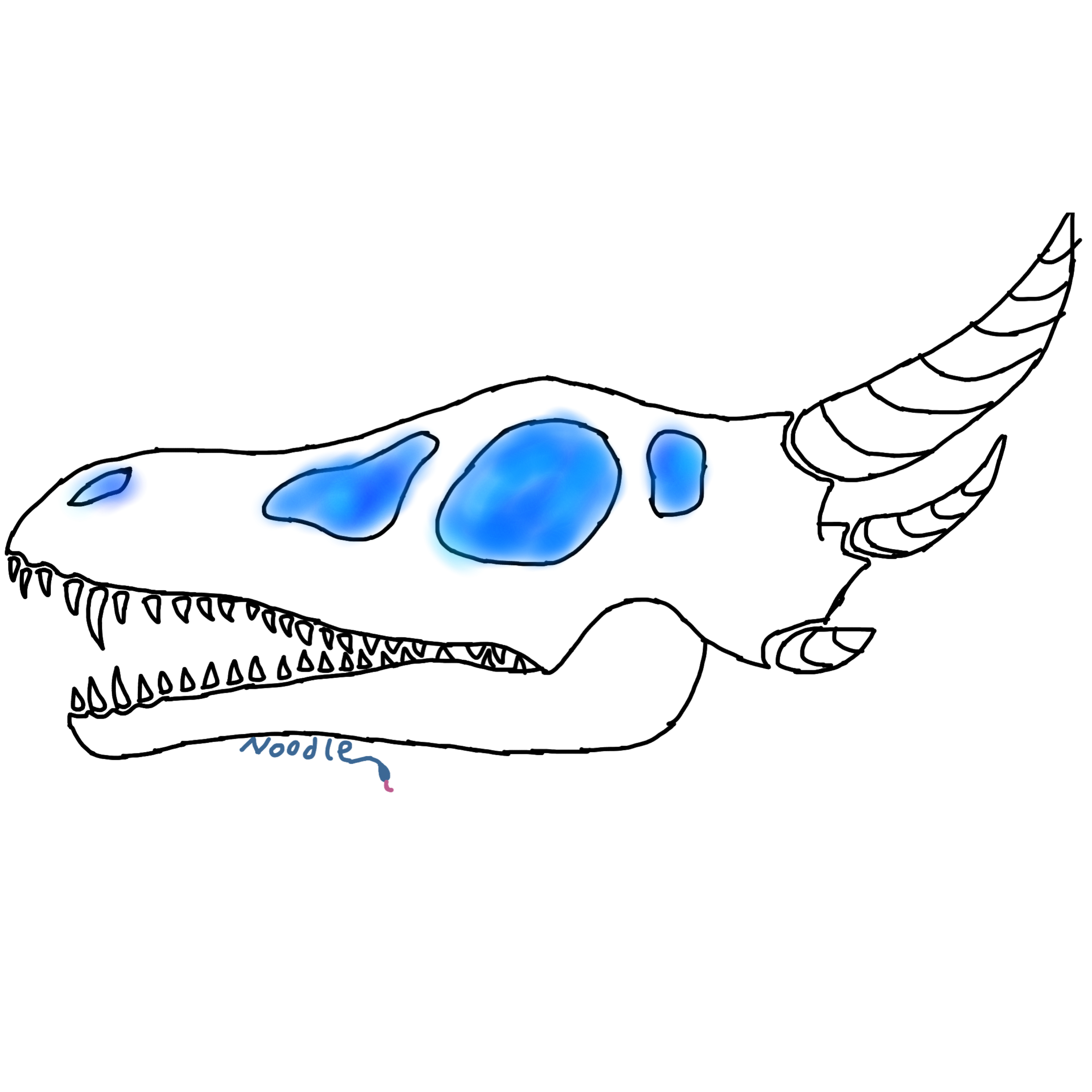 3072x3072 it's not great, but here's a dragon skull that i drew partly
