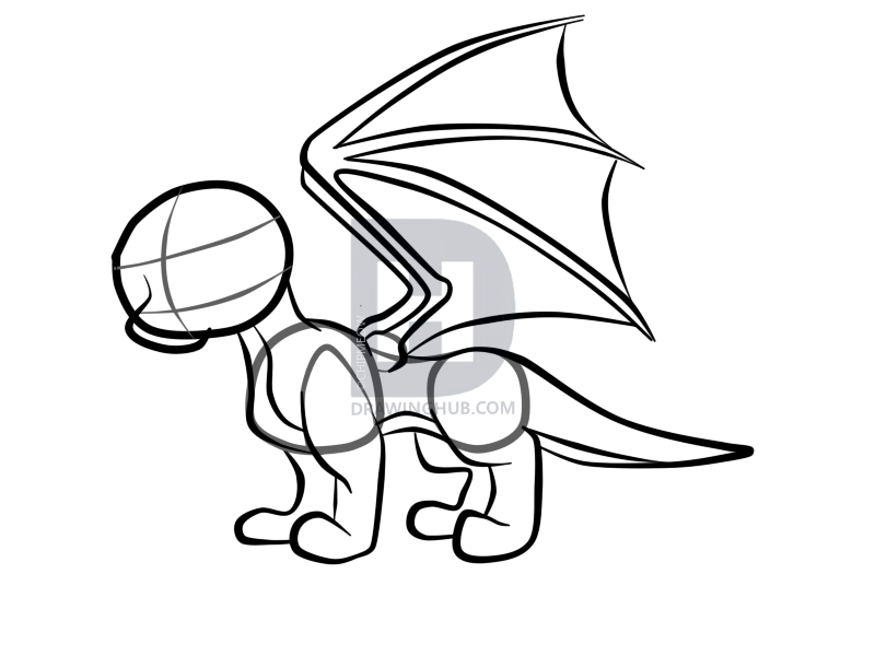 800x600 How To Draw A Dragon Tail