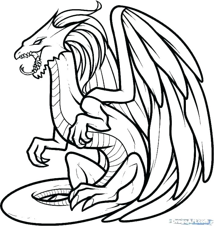 700x737 Dragon Coloring Book Medium Size Of Coloring