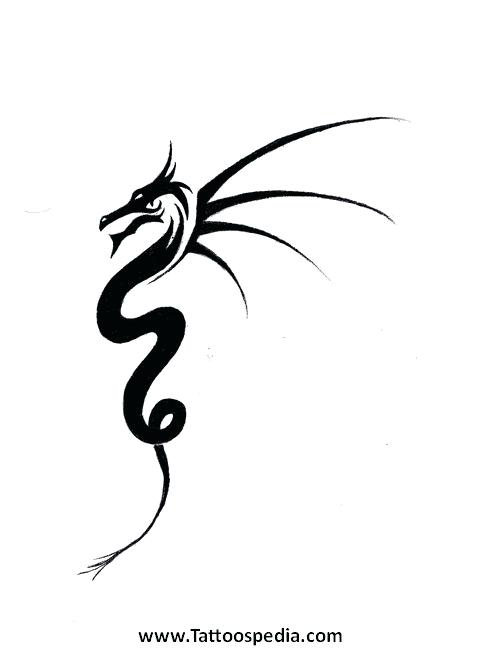 483x650 Easy Dragon Simple Dragon Tattoo Designs For Kids Images Galleries