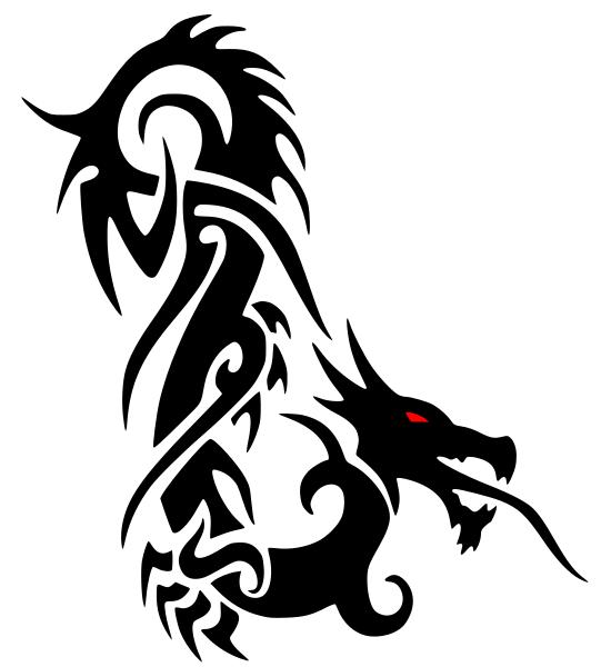 550x600 Huge Collection Of 'dragon Tattoo Clipart' Download More Than