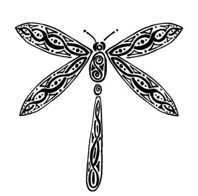 400x397 Dragonflies Drawings