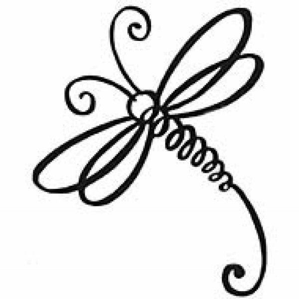 600x600 Dragonfly Clip Art Black And White Printables Ideas And Designs