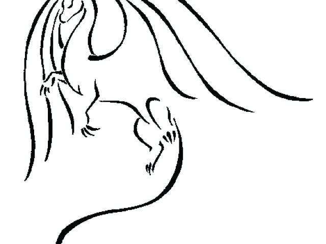 640x480 Simple Dragon Outline Simple Dragon For My Boy Simple Dragon Head