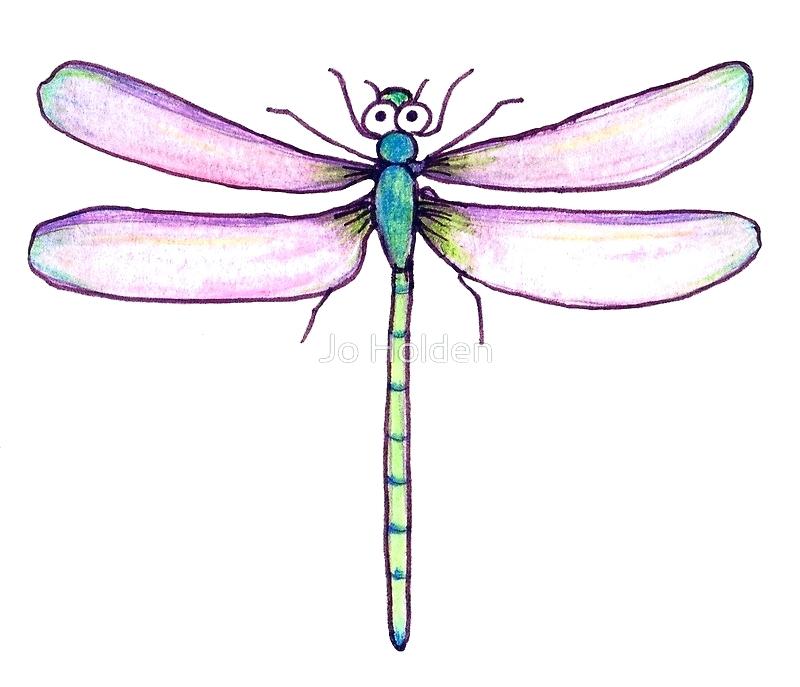 800x687 How To Draw Dragonfly
