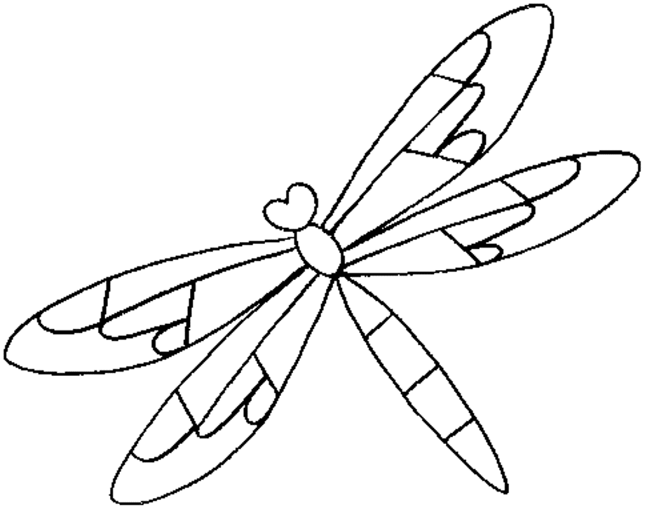 920x730 Dragonfly Drawing Coloured For Free Download