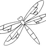 150x150 Lovely Drawn Dragonfly Coloring Pencil