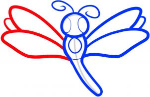 302x195 How To Draw How To Draw A Dragonfly For Kids