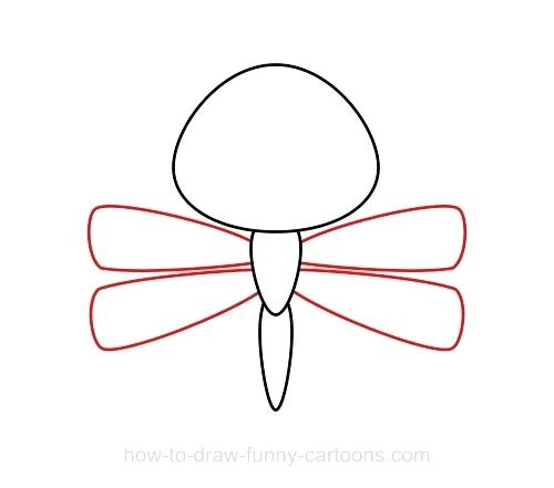 500x441 How To Draw A Dragon Fly Zupa