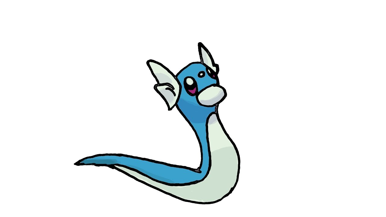 1280x720 how to draw dratini