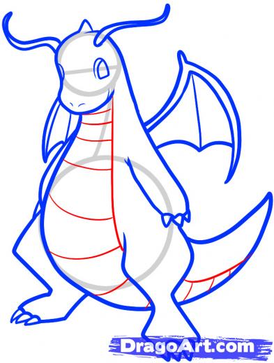 393x520 learn how to draw dragonite, dragonite, pokemon characters, anime