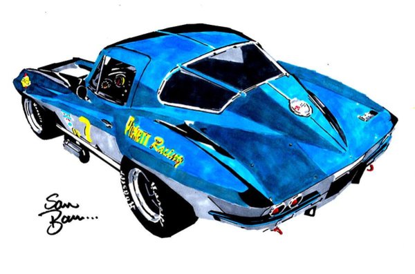 600x397 Drag Racing Car Drawings Fine Art America