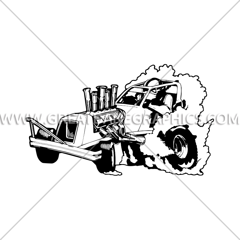 825x825 Dragster Production Ready Artwork For T Shirt Printing