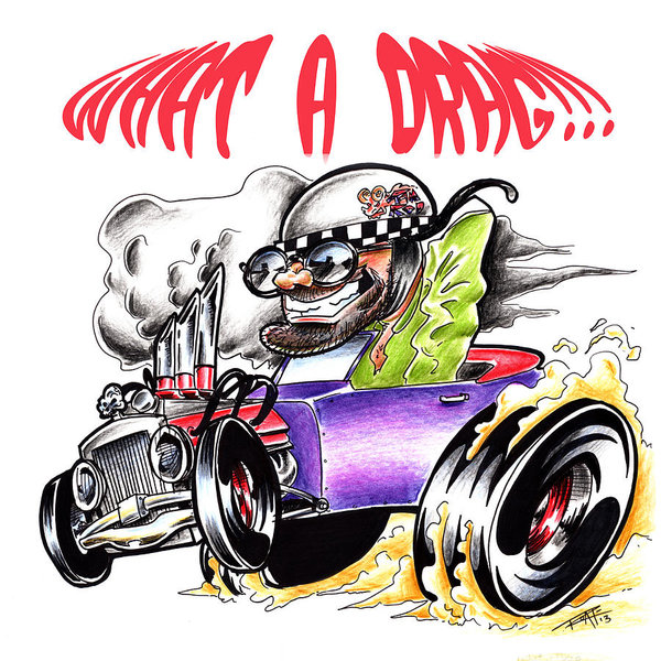 600x600 Dragster Drawings Fine Art America