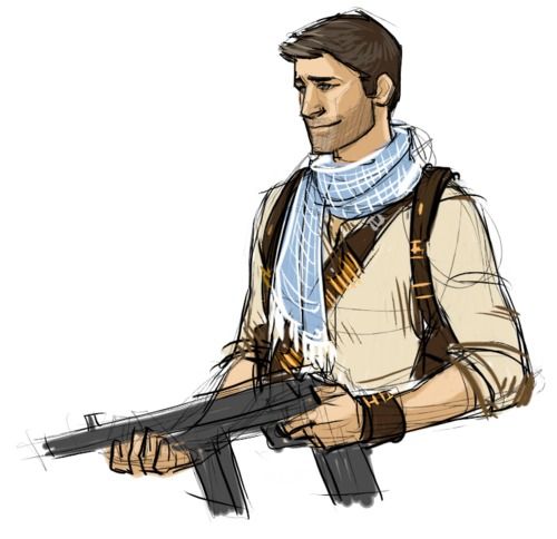 500x484 Nathan Drake Sketch Drawing Will Videogames Awesomeness