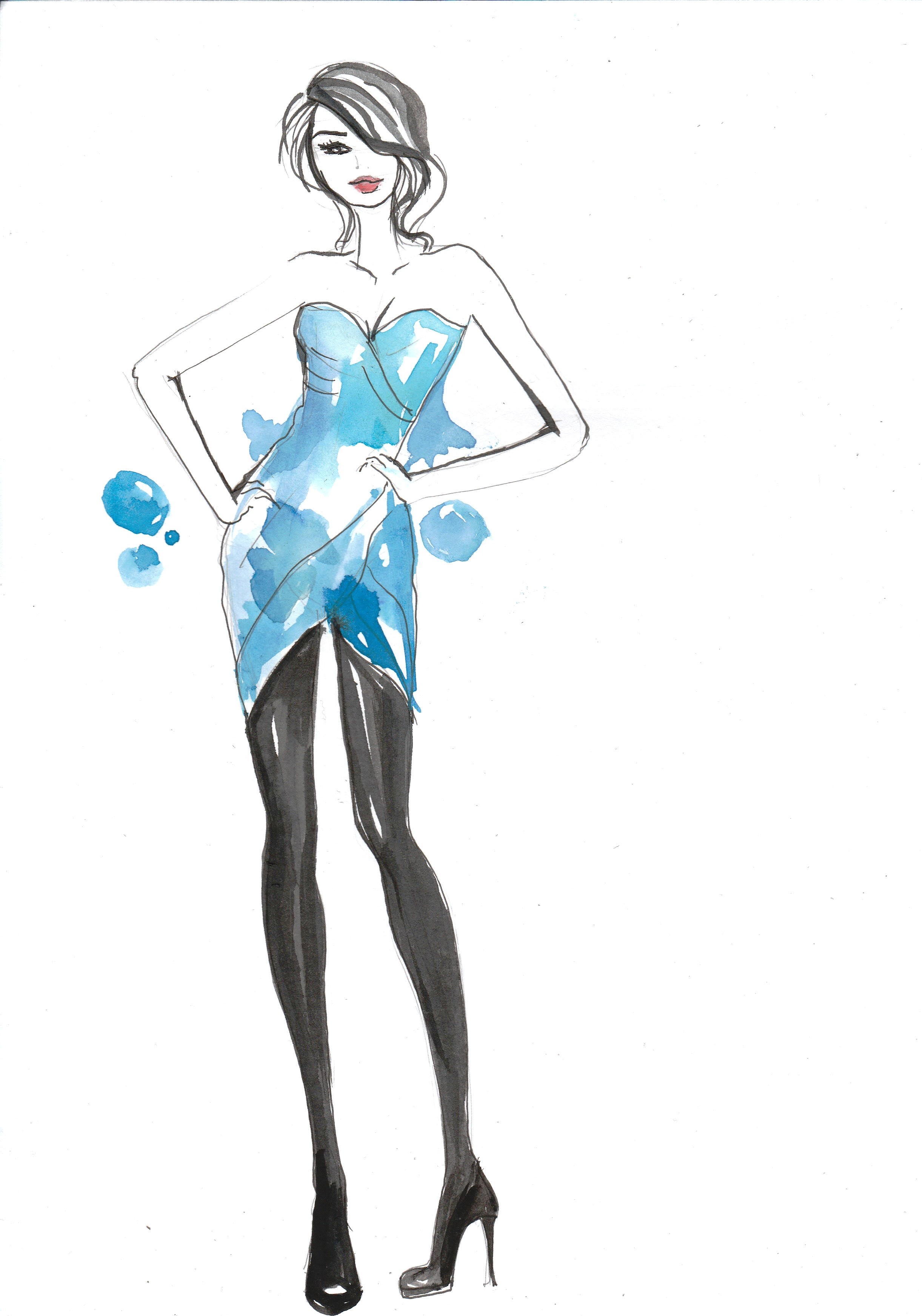 2443x3485 Draw Professional Fashion Illustration