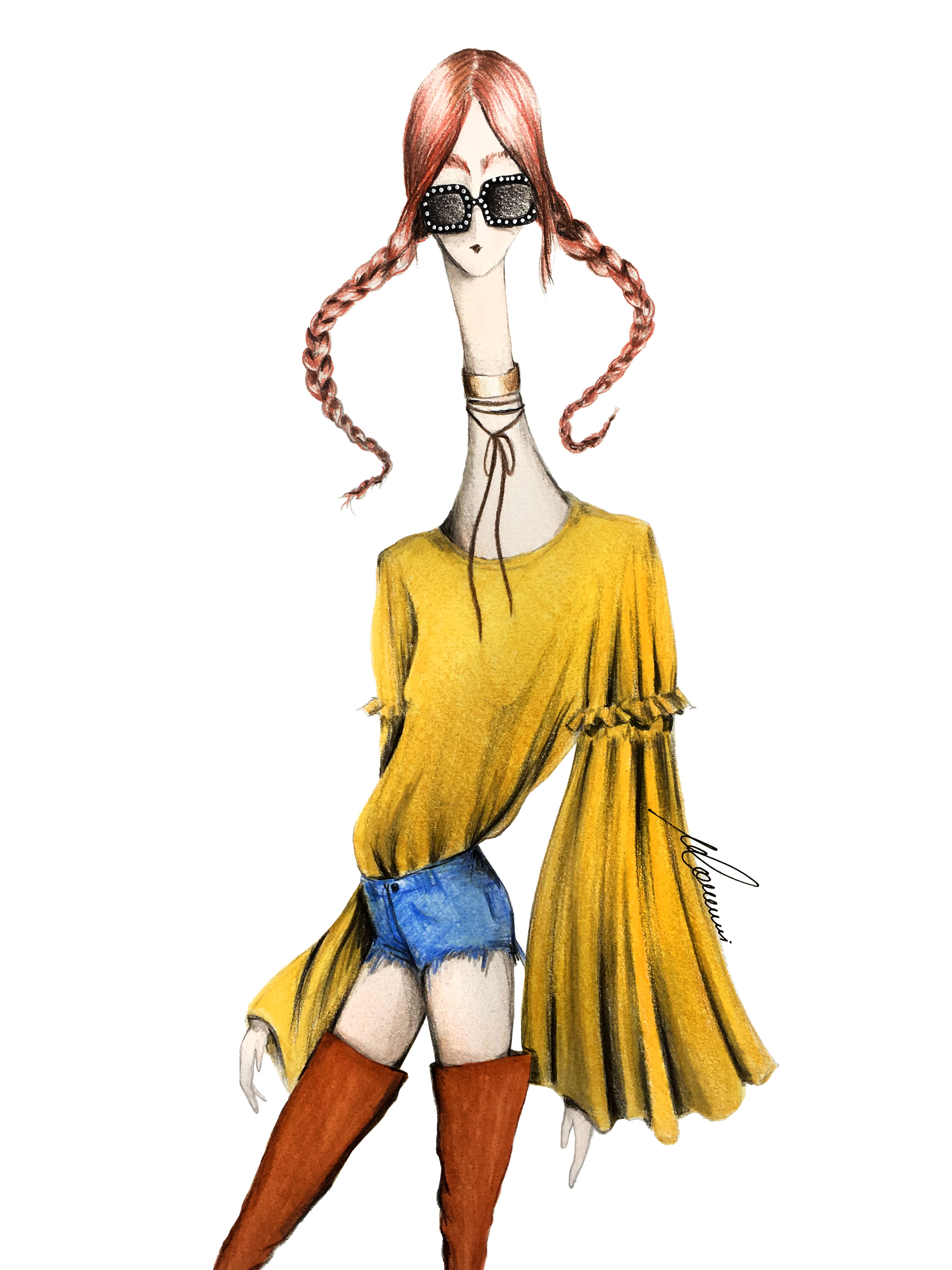 2830x3774 Festival Fashion Illustration