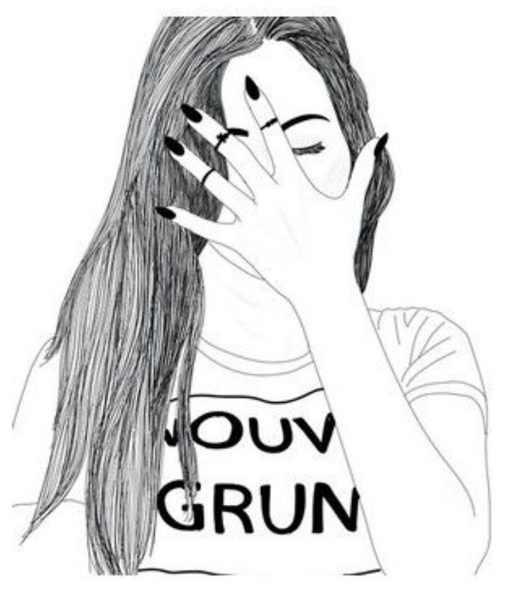 720x842 Drawing Sketch Tumblr Girl Drawing