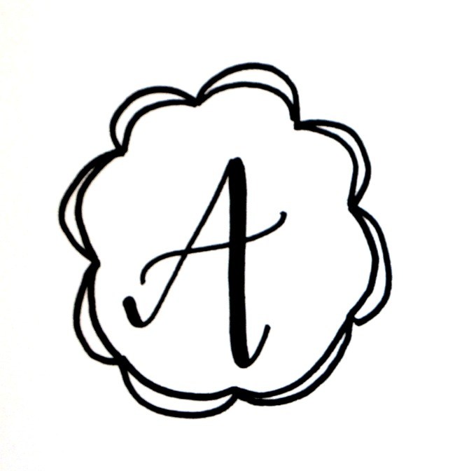 650x672 Basic Hand Lettering Drawing A Monogram