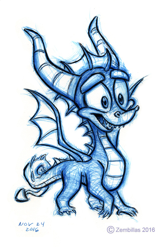 540x800 Charles Zembillas Felt Like Drawing Spyro Some More