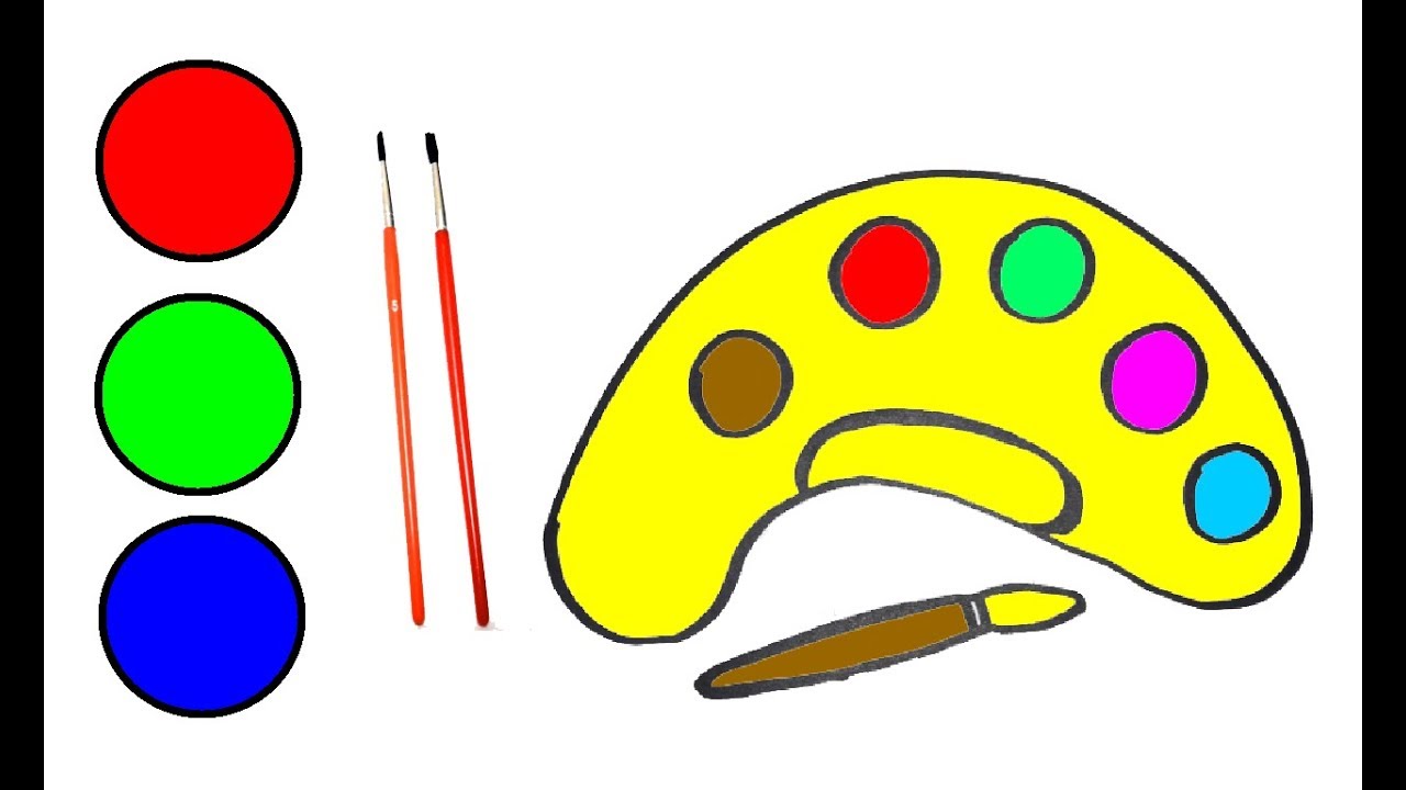 1280x720 Draw A Box Of Colors With A Feather Coloring And Drawing For Kids