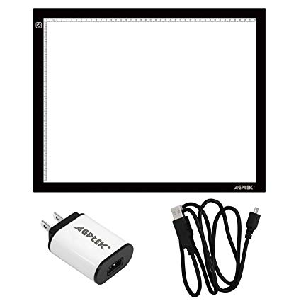 425x425 agptek drawing pad, adjustable brightness